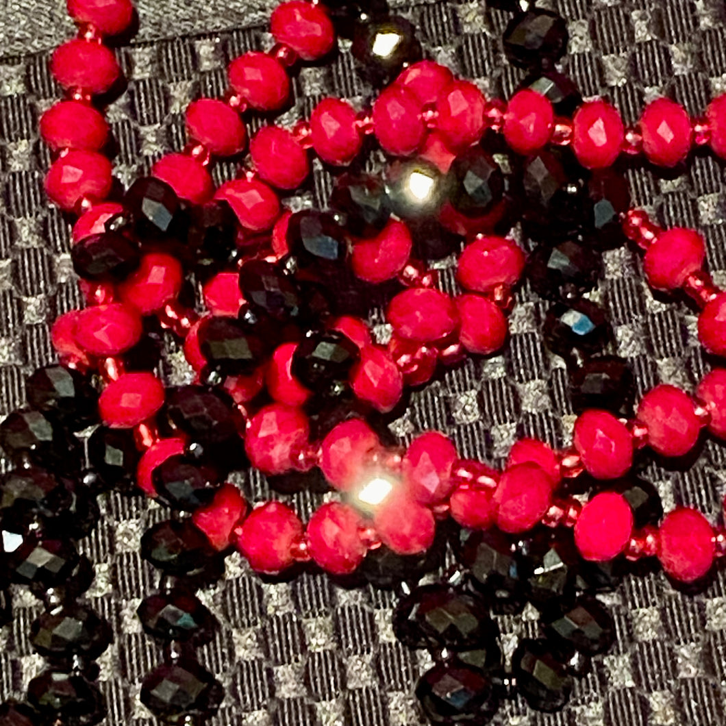 Fun Faceted Crystal Bead Necklace