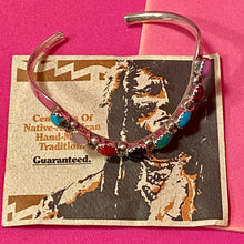 Load image into Gallery viewer, SS Mixed Stone Cuff With Card
