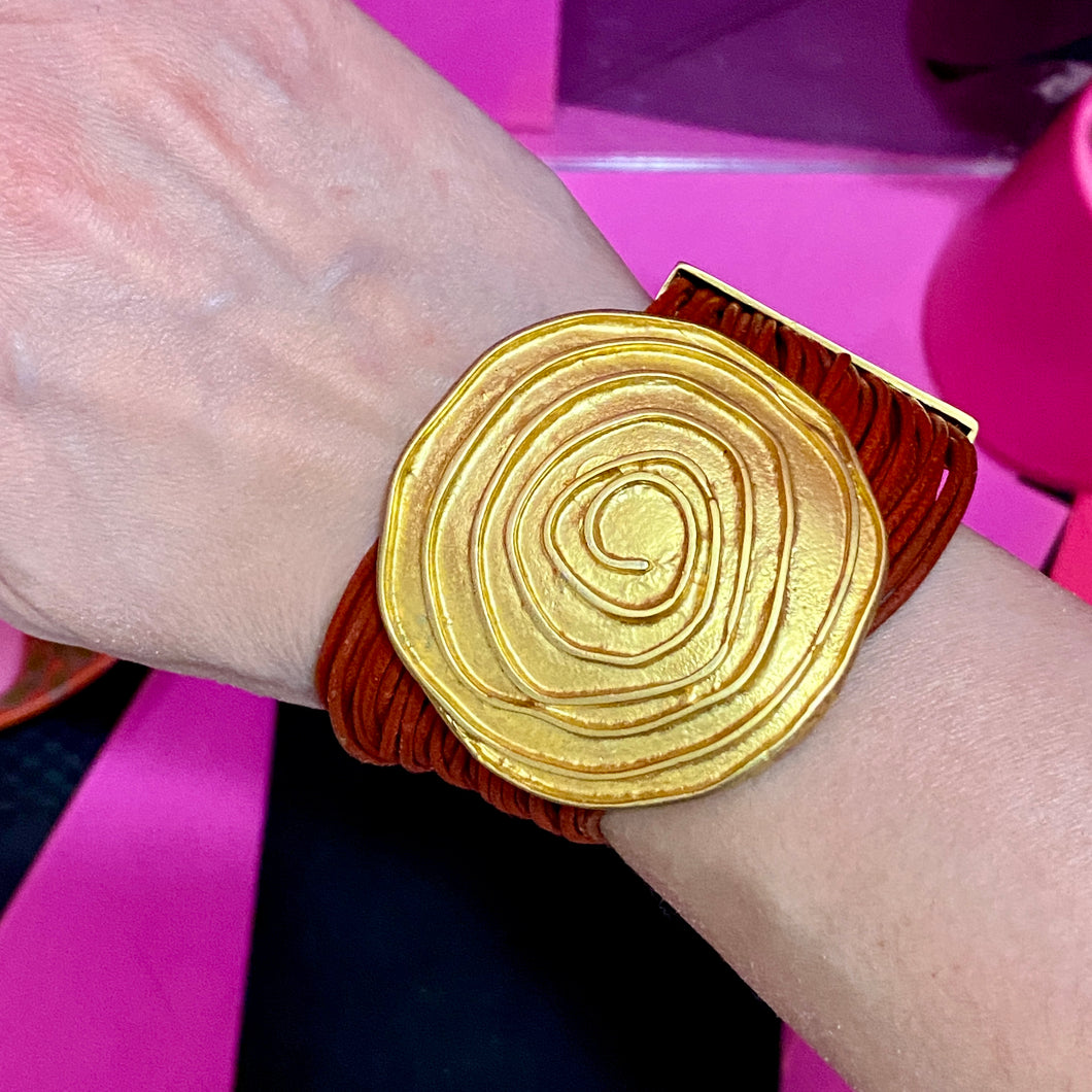 Wide Swirl Bracelet