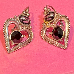 signed Heart Earrings