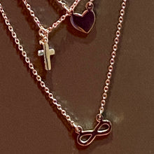 Load image into Gallery viewer, Love Faith Infinity Necklace SS

