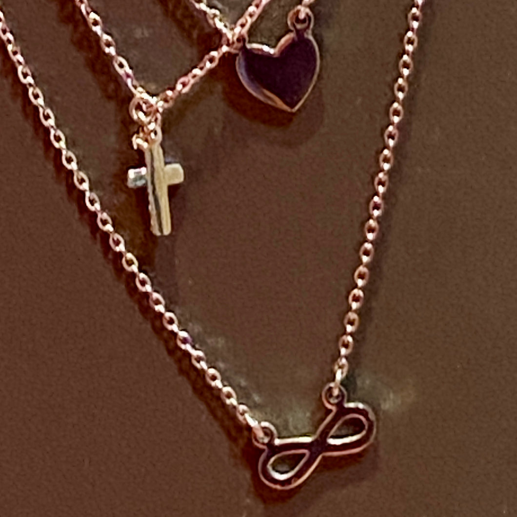 Love Faith Infinity Necklace SS