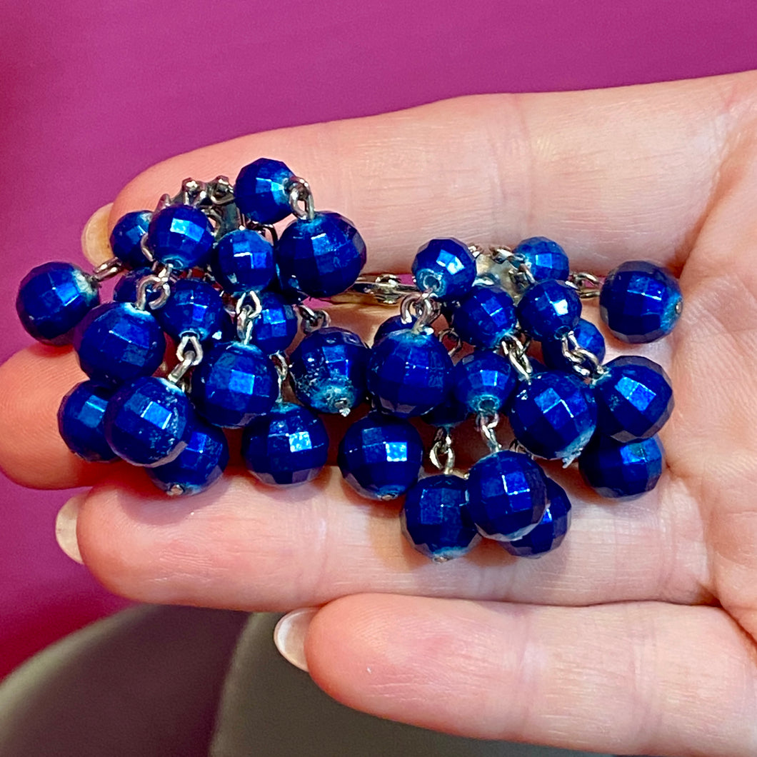 Dawn's Fav Blue Plastic Earrings