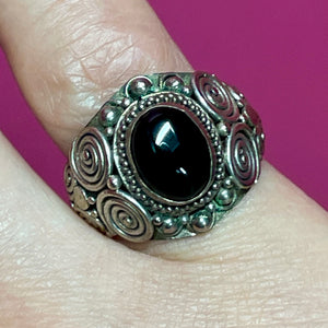 Gorgeous SS Garnet Ring