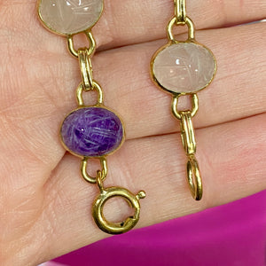 Gold Filled Scarab Bracelet