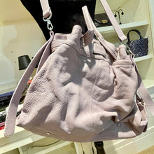 Load image into Gallery viewer, Huge Pebbled Leather Lilac Tote
