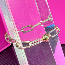 Load image into Gallery viewer, Sterling Gold Clasp Pandora Bracelet
