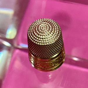 Sterling 10K Gold Thimble