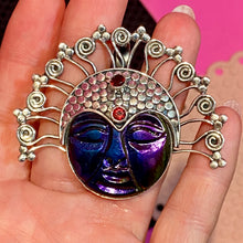 Load image into Gallery viewer, SS Mixed Stone &amp; Glass Goddess Pendant
