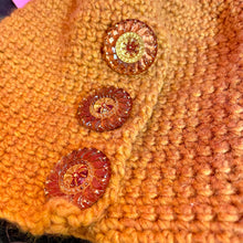 Load image into Gallery viewer, Handmade Beanie With Antique Buttons
