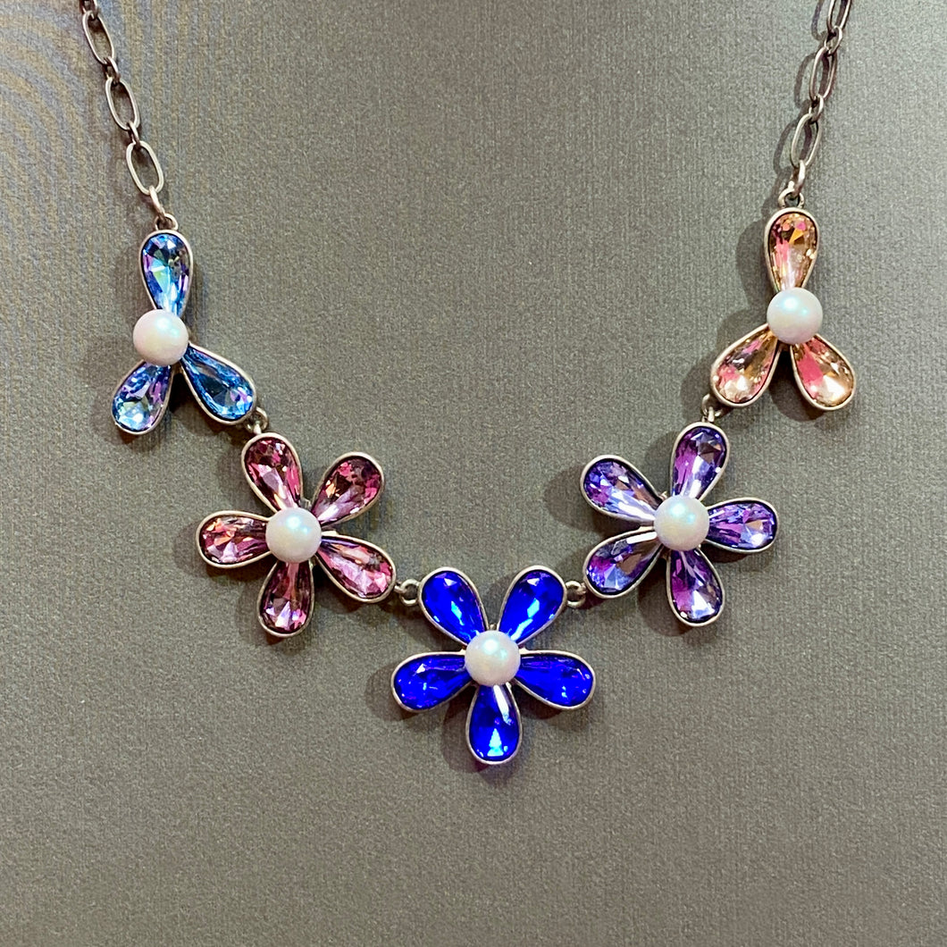 Swarovski Crystal Flower Necklace