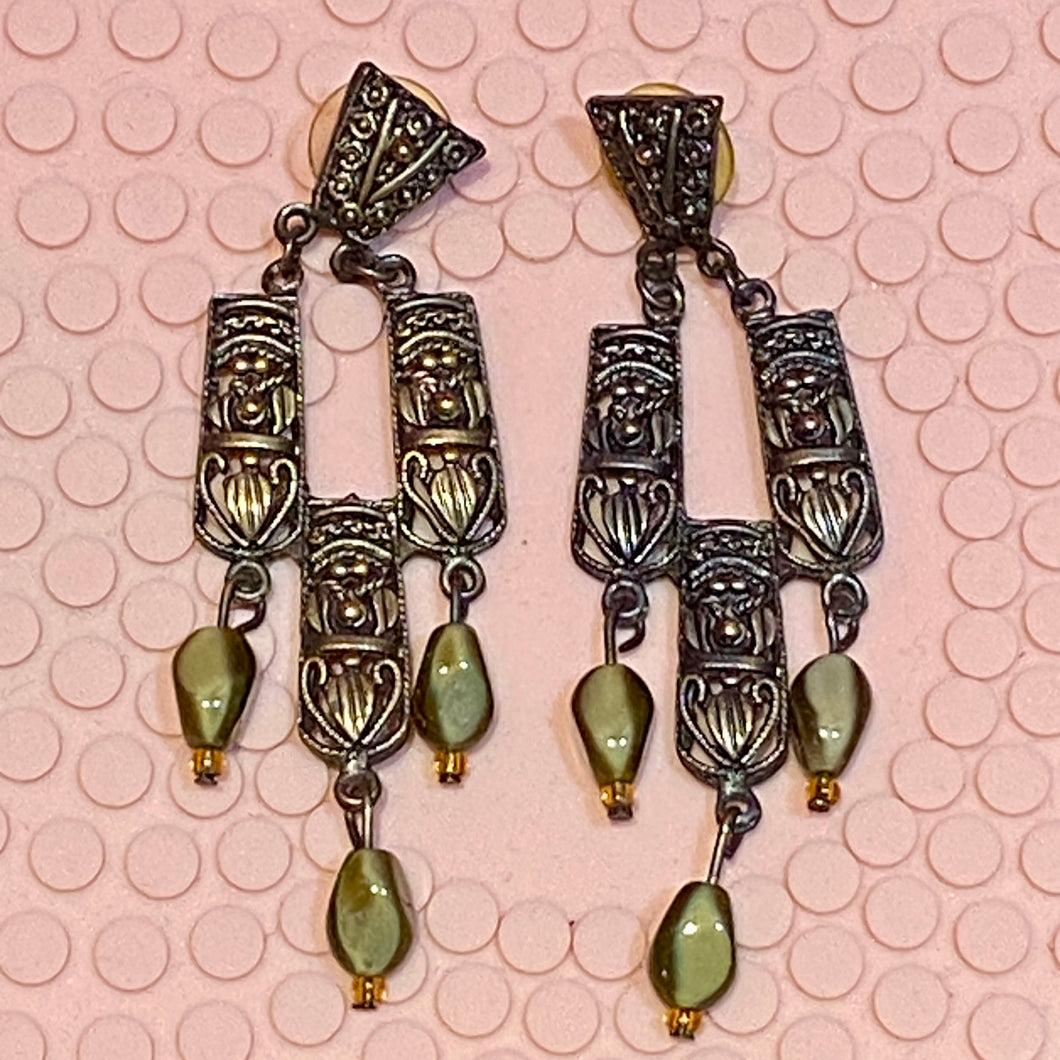 Wonderful Unsigned Chandelier Earrings