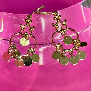 Sterling Sequin Earrings