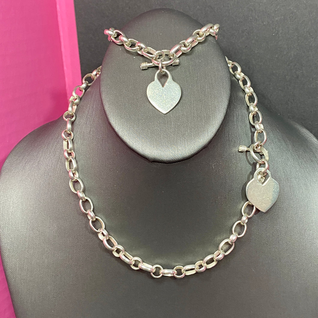 ❤️ Sterling Chunky Heart Tag Set 70g