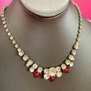 80's Does Deco Rhinestone Necklace