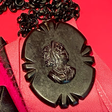 Load image into Gallery viewer, Very Old Early Plastic Cameo Original Chain
