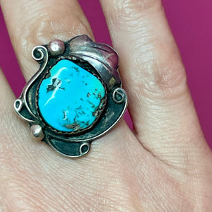 SS Turquoise Ring