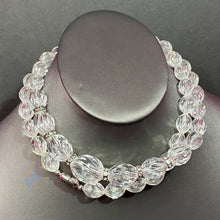 Load image into Gallery viewer, Glorious Lucite &amp; Crystal Rondelle Necklace
