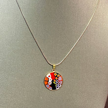 Load image into Gallery viewer, Sterling Vermeil Murano Pendant &amp; Chain
