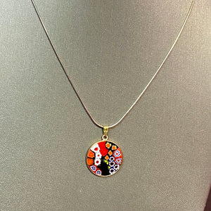 Sterling Vermeil Murano Pendant & Chain