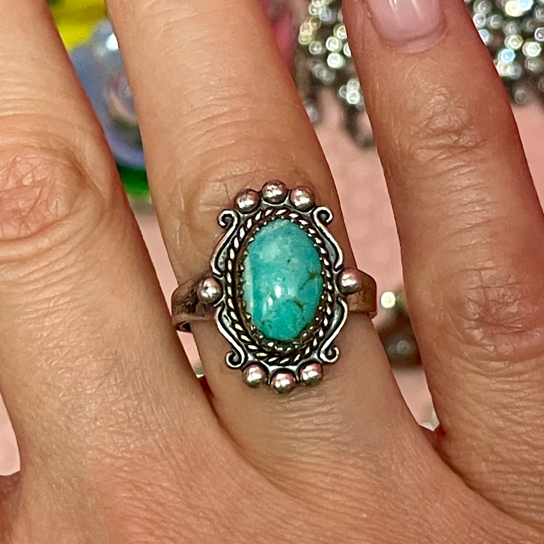 SS So Pretty Turquoise Ring