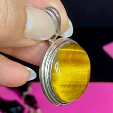 Load image into Gallery viewer, Sterling Tiger Eye Pendant
