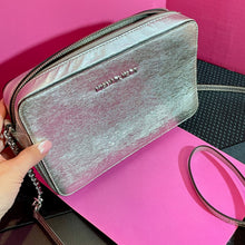 Load image into Gallery viewer, Michael Kors Muted Silver Bag
