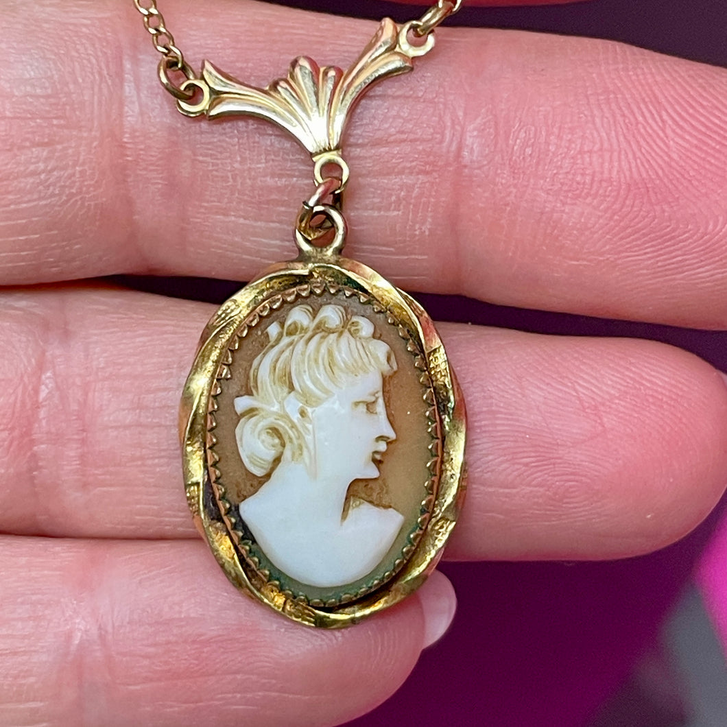 GF Cameo Necklace