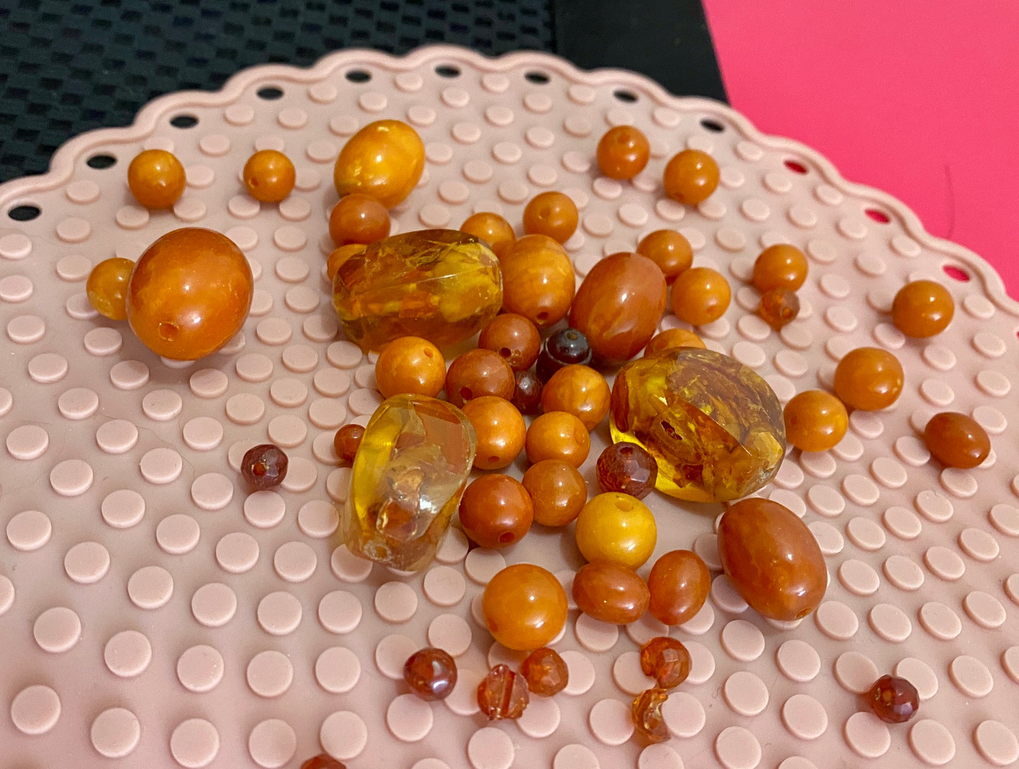 Loose on sale amber beads