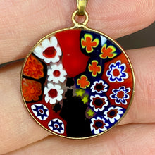 Load image into Gallery viewer, Sterling Vermeil Murano Pendant &amp; Chain
