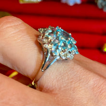 Load image into Gallery viewer, SS Blue Zircon Ring
