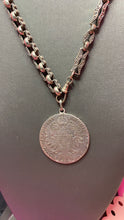 Load image into Gallery viewer, Victorian Double Watch Chain With Coin 83g

