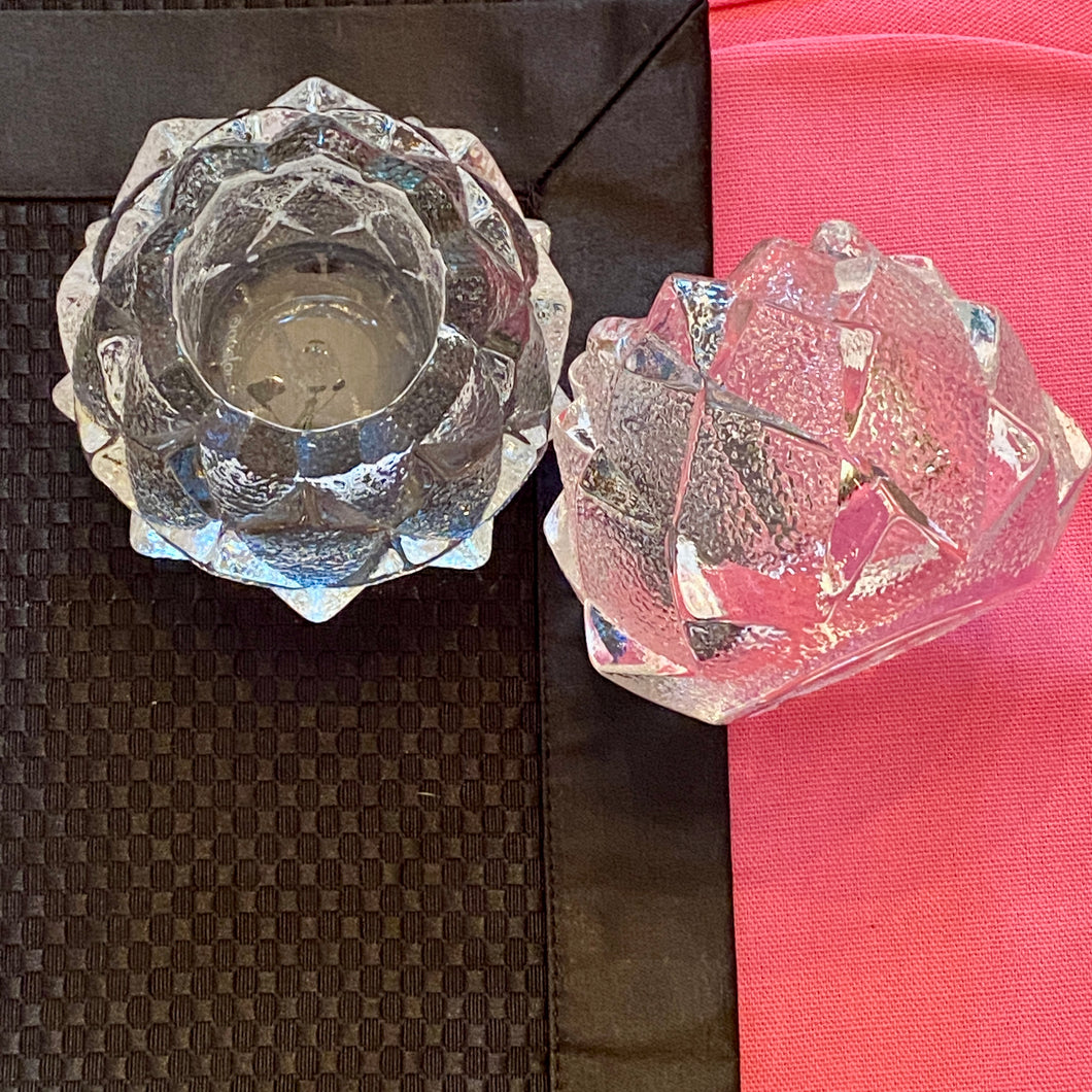 Orrefors Artichoke Votive Holders