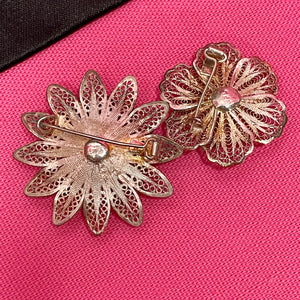 Group Of SS Flower Pins