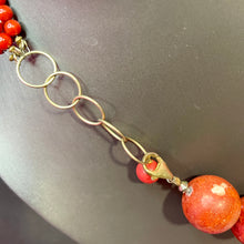 Load image into Gallery viewer, Gold Over Sterling Artist Made Stone Necklace
