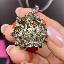 Load image into Gallery viewer, Old 800 Silver Pendant Or Fob ( 2 chains included )
