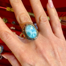 Load image into Gallery viewer, SS Larimar Ring (Older)
