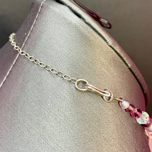 Load image into Gallery viewer, Sterling Gemstone Crystal Glass Very Long Tassel Necklace
