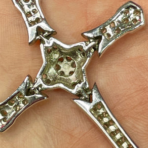 Sterling CZ Articulated Cross