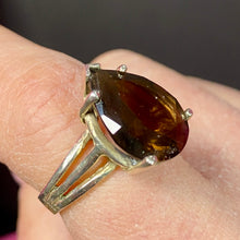 Load image into Gallery viewer, ❤️ Sterling Smokey Quartz Ring s 6.75
