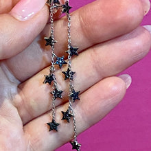 Load image into Gallery viewer, SS Spinel Long Star Earrings
