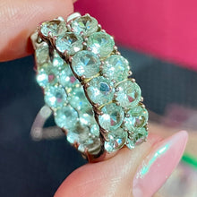 Load image into Gallery viewer, SS Aquamarine In &amp; Out Earrings
