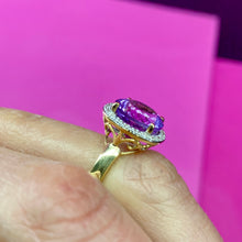 Load image into Gallery viewer, 14K Amethyst Diamond Ring

