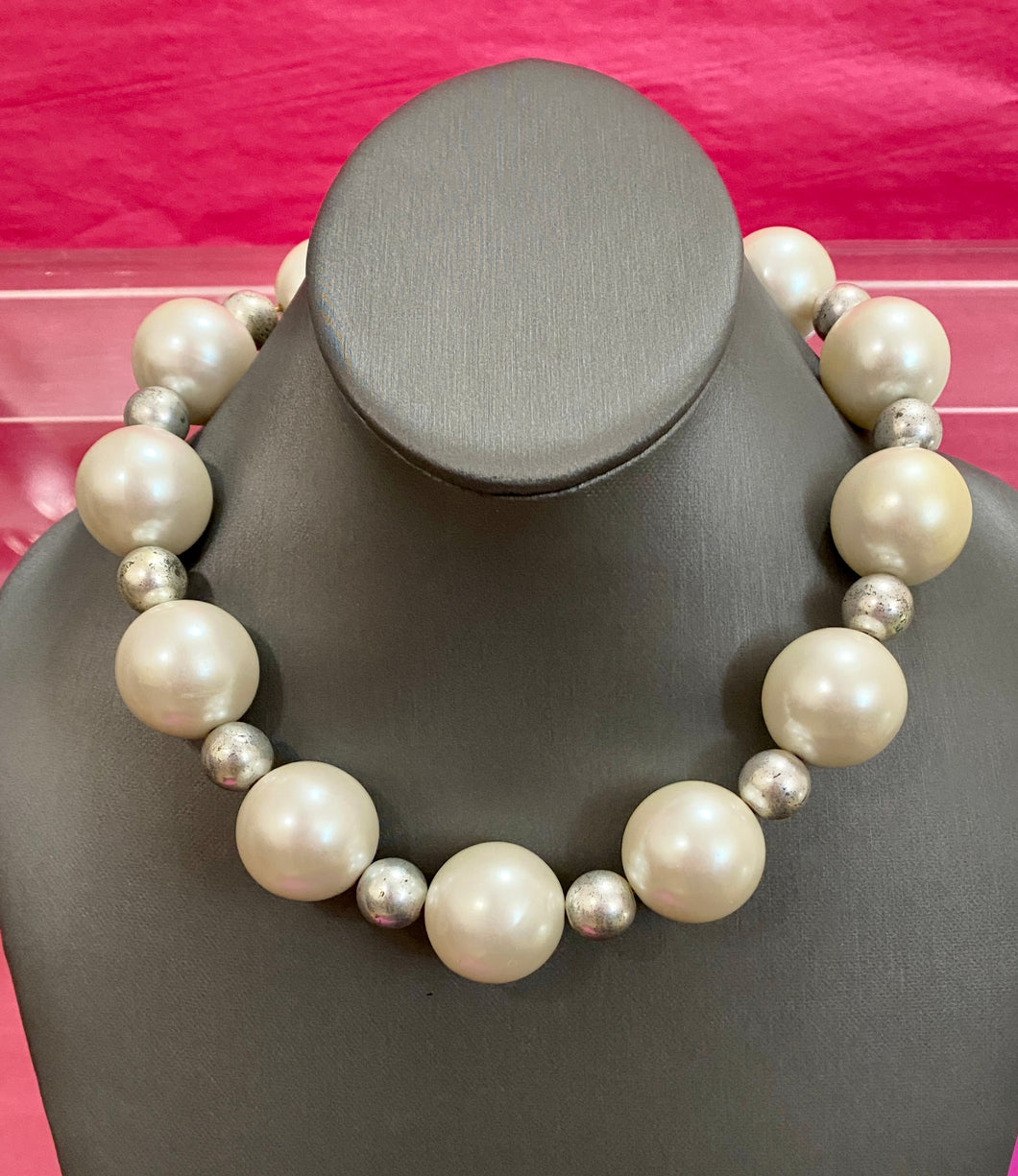 36 Anne Klein Bauble Pearl Necklace