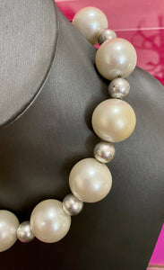 36 Anne Klein Bauble Pearl Necklace